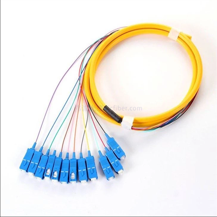 12 芯束状尾纤（单模/多模）｜工厂预端接、低损耗，适用于 ODF/数据中心快速