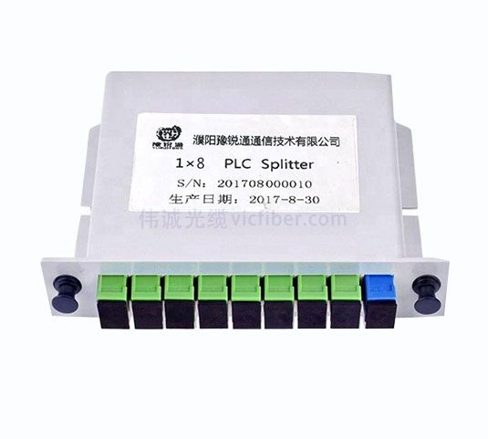插入式盒式 PLC 光纤分路器 - 单模 G652D/G65